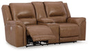 Trasimeno Power Reclining Loveseat with Console - Aras Mattress And Furniture(Las Vegas, NV)