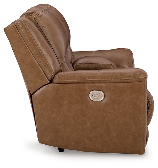 Trasimeno Power Reclining Loveseat with Console - Aras Mattress And Furniture(Las Vegas, NV)