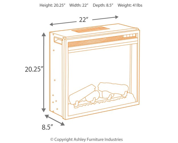 Dorrinson Corner TV Stand with Electric Fireplace - Aras Mattress And Furniture(Las Vegas, NV)