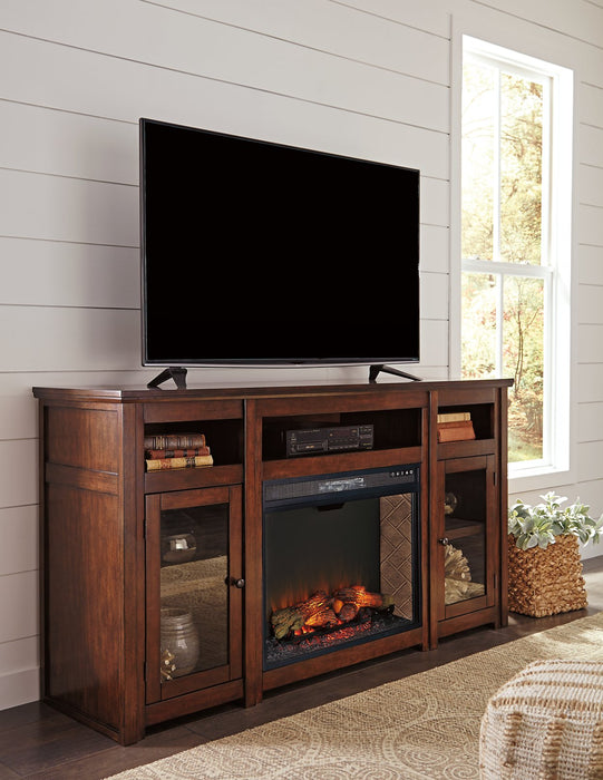 Harpan 72" TV Stand with Electric Fireplace - Aras Mattress And Furniture(Las Vegas, NV)