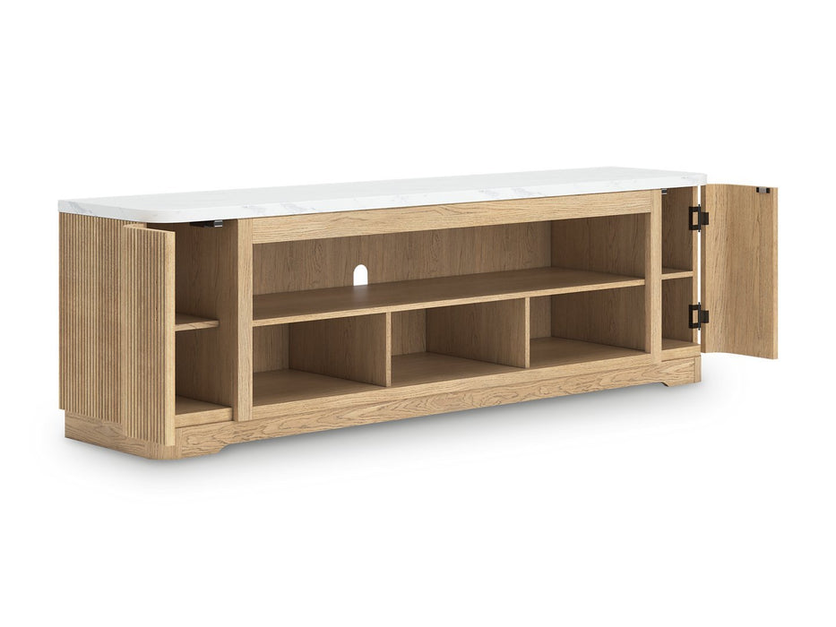Camdill 80" TV Stand with Electric Fireplace - Aras Mattress And Furniture(Las Vegas, NV)