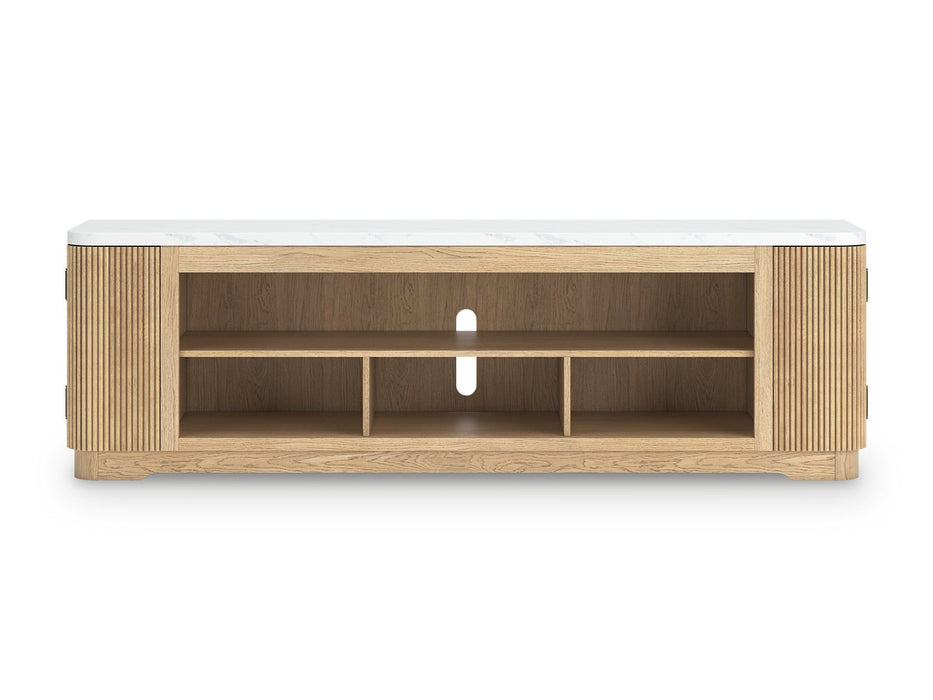 Camdill 80" TV Stand with Electric Fireplace - Aras Mattress And Furniture(Las Vegas, NV)