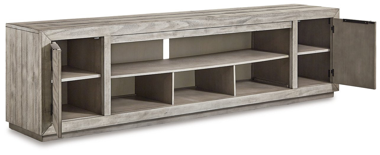 Naydell 92" TV Stand with Electric Fireplace - Aras Mattress And Furniture(Las Vegas, NV)