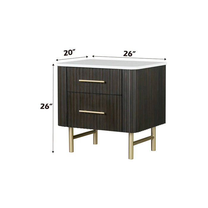 Nightstand w/Marble Top